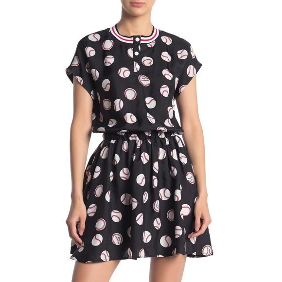 Moschino Dresses & Skirts - NWT LOVE Moschino Baseball Print Henley Dress 42